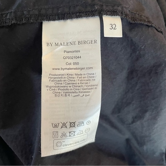 By Malene Birger Piamontes Organic Cotton V-Neck Blouse 20688 - Picture 7 of 8